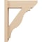 Ekena Millwork 5 1/2-in W x 16-in D x 20-in H Funston Slat Rough Cedar Woodgrain TimberThane Outlooker, Primed Tan OUTUR055X16X20FST24RCPR - alternate 5